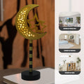 Eid Wood LED Lamp Ramadan Decorative Light Tabletop Ornament High Brightness Warm Night Light for Porch Bar Restaurant Home