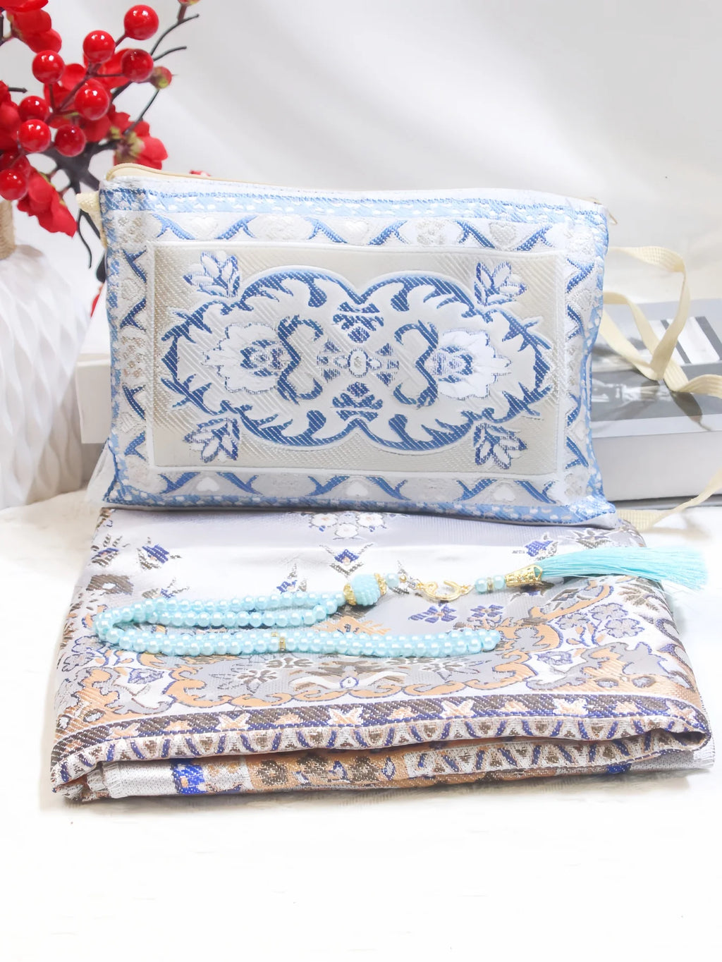 Prayer Mat & Beads Gift Set