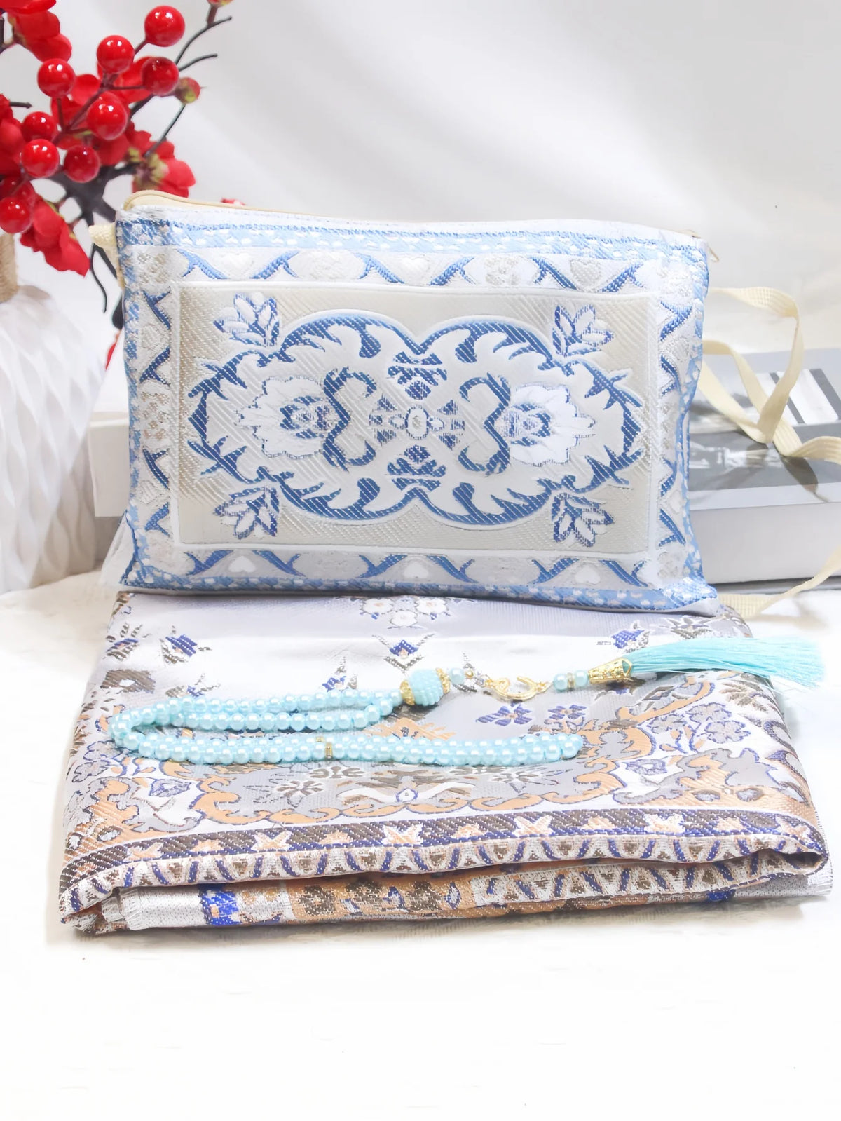 Prayer Mat & Beads Gift Set