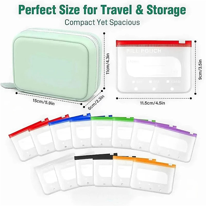 Weekly Pill Organizer Pouches