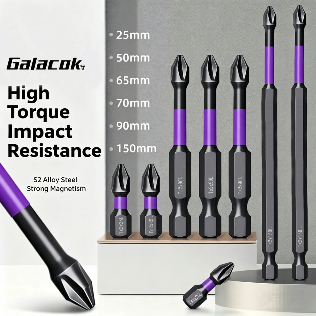 Magnetic Screwdriver Bit Set – 6 Pieces