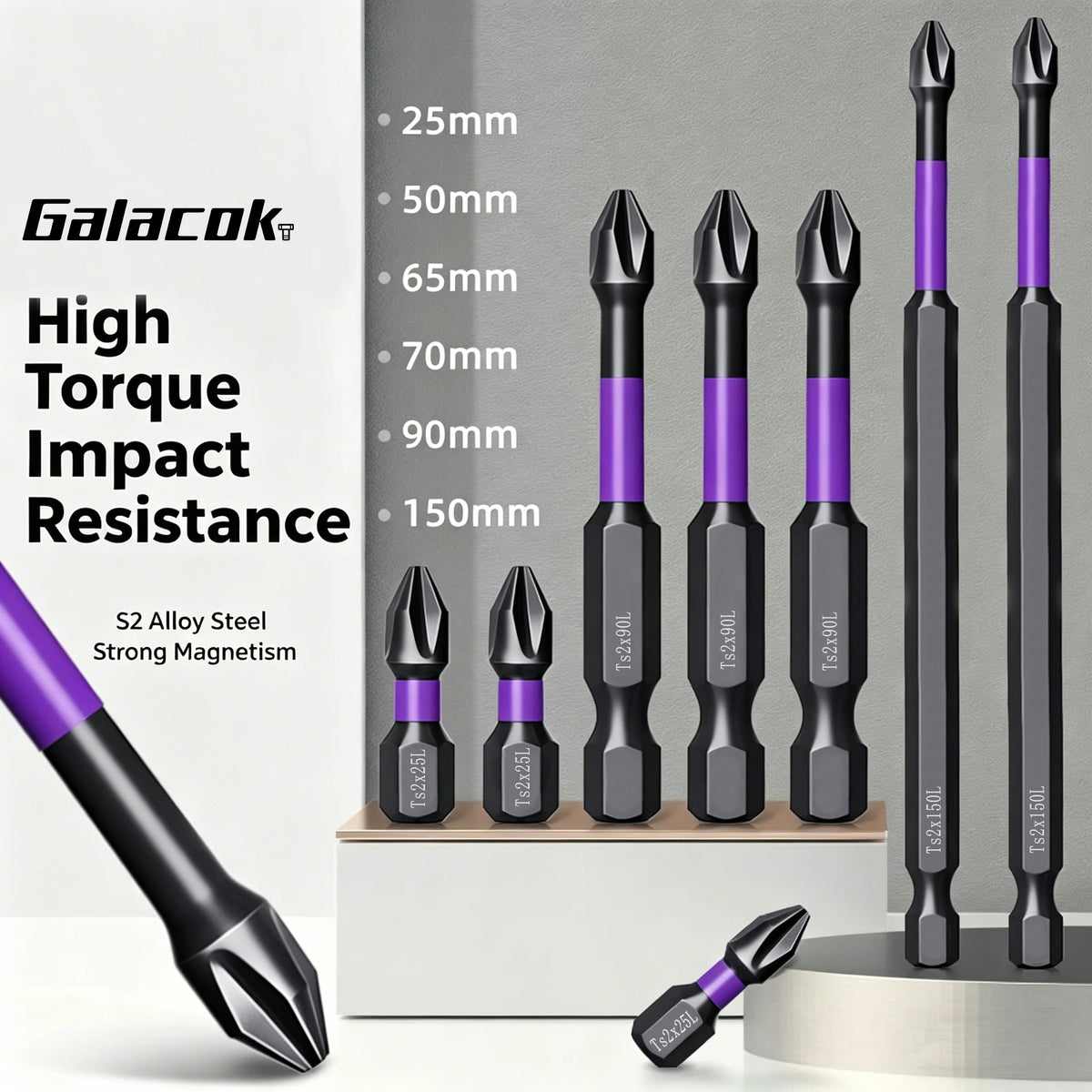 Magnetic Screwdriver Bit Set – 6 Pieces