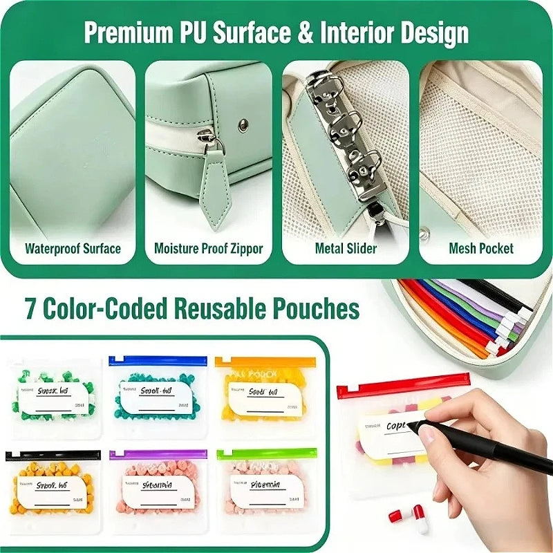 Weekly Pill Organizer Pouches