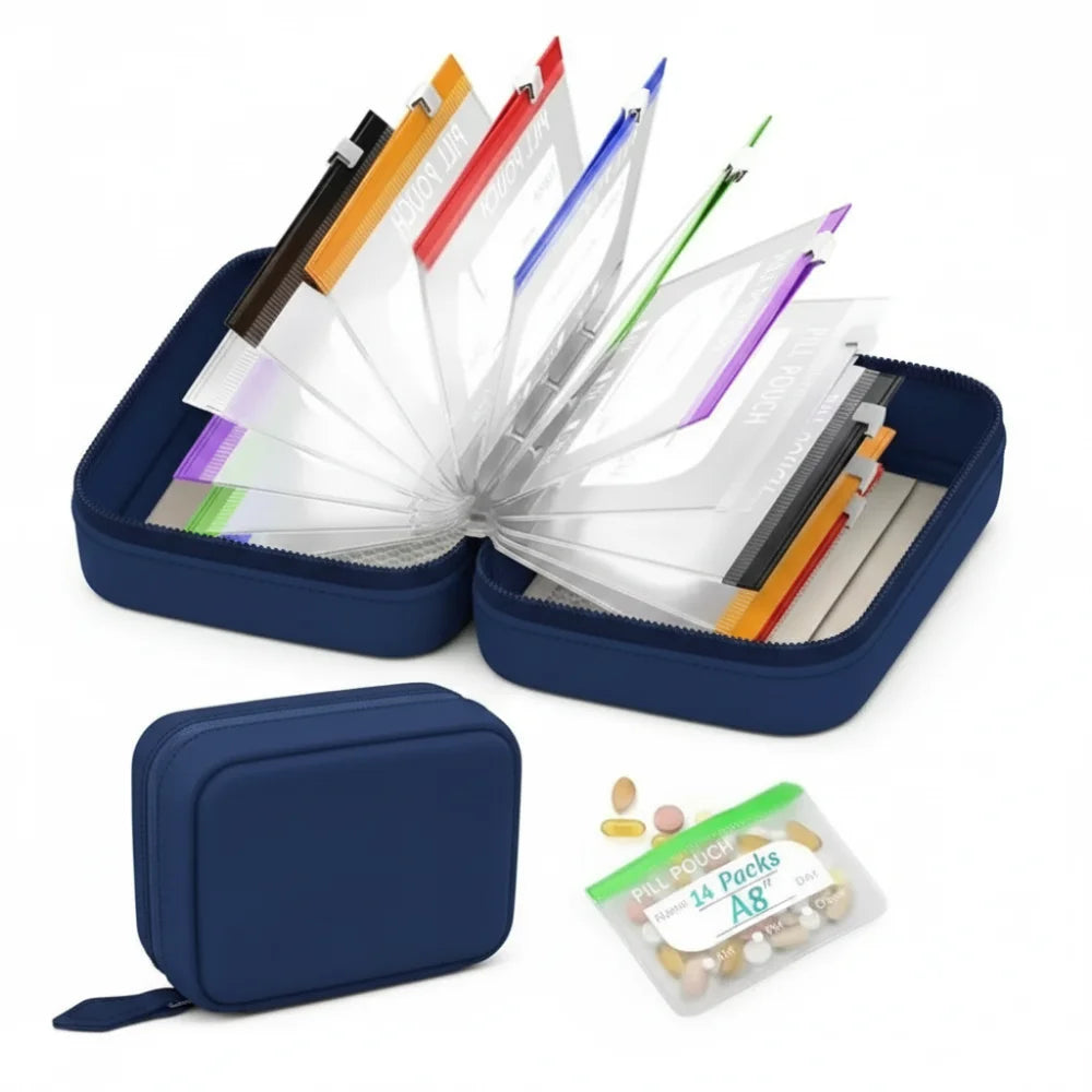 Weekly Pill Organizer Pouches