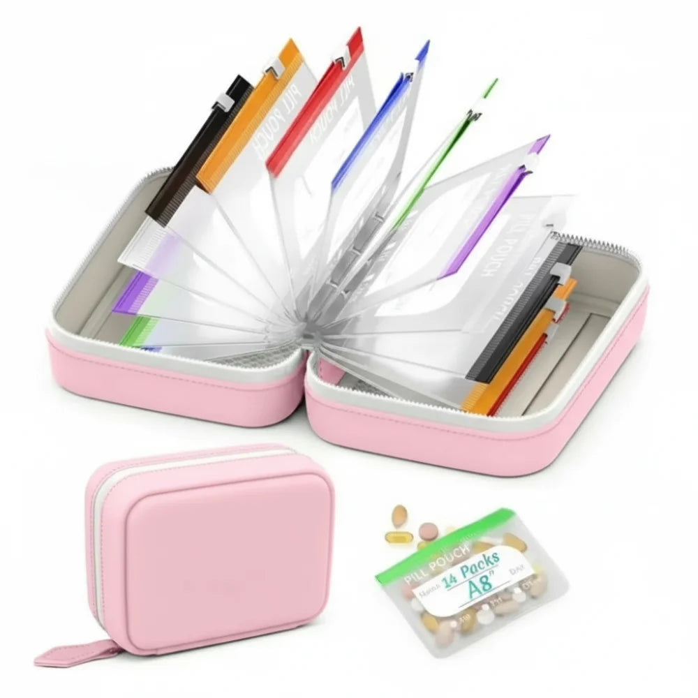 Weekly Pill Organizer Pouches