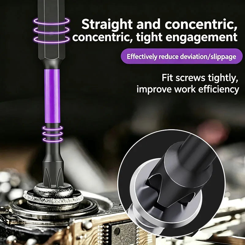 Magnetic Screwdriver Bit Set – 6 Pieces